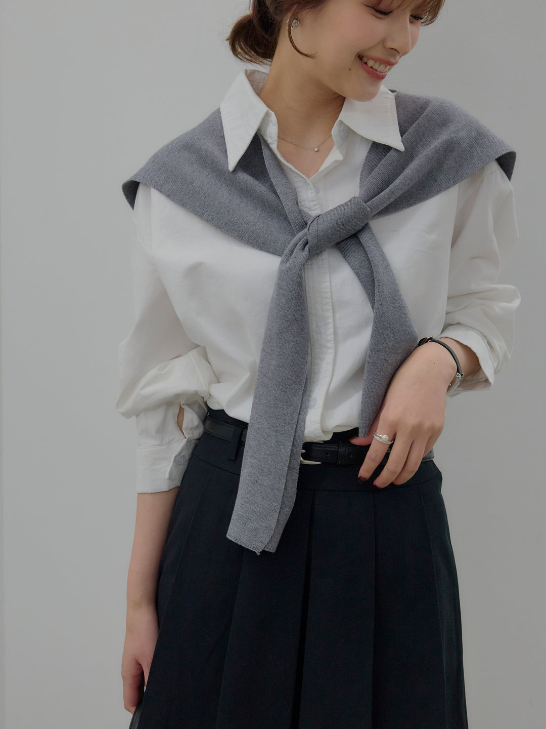 プリーツミニスカート(ベルト/インパン付き)