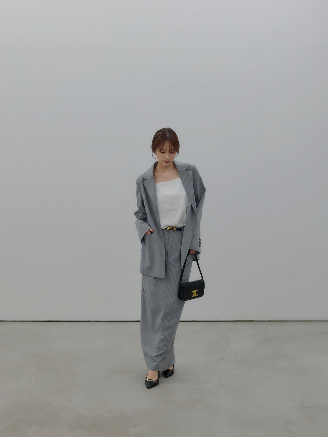 【SET】【Essential】Authentic jacket+【Essential】Authentic pencil skrt(2set)