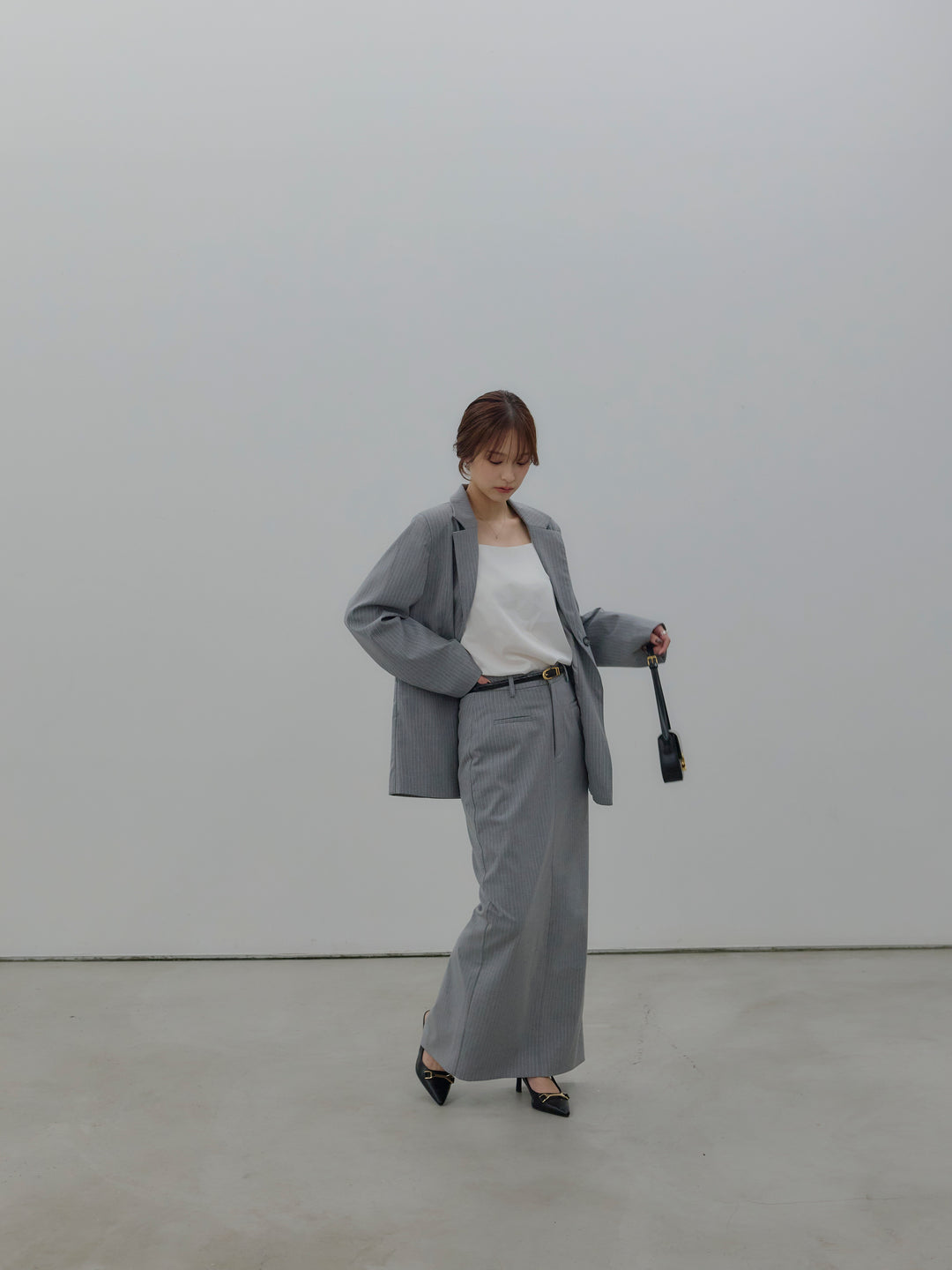 【SET】【Essential】Authentic jacket+【Essential】Authentic pencil skrt(2set)