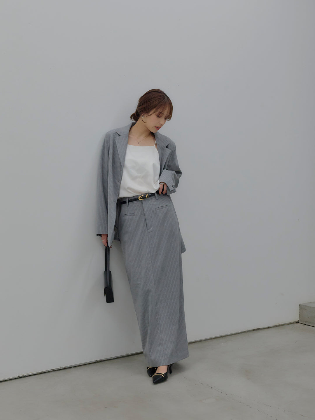 【SET】【Essential】Authentic jacket+【Essential】Authentic pencil skrt(2set)