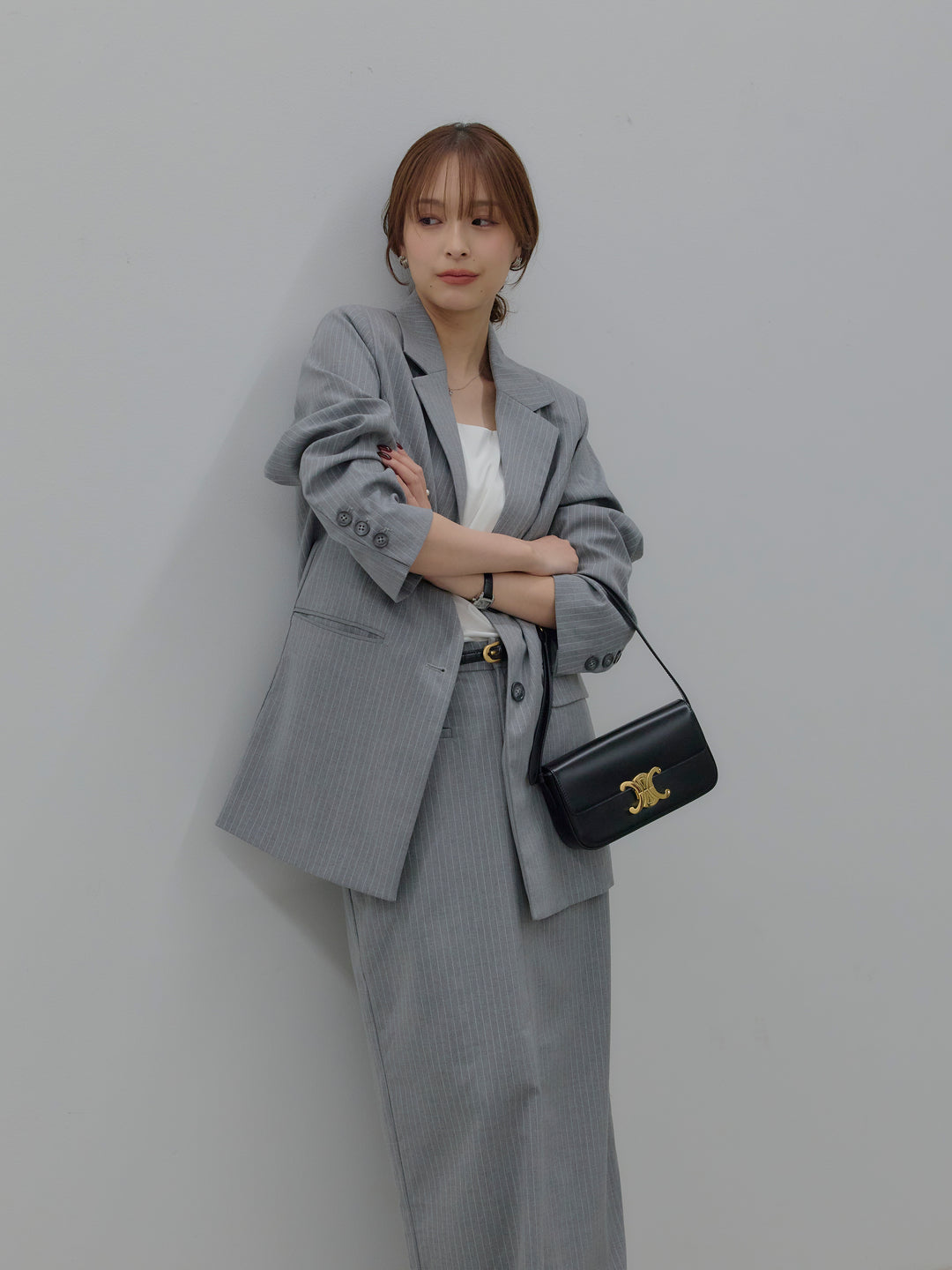 【SET】【Essential】Authentic jacket+【Essential】Authentic pencil skrt(2set)