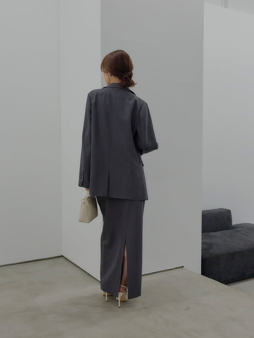 【SET】【Essential】Authentic jacket+【Essential】Authentic pencil skrt(2set)