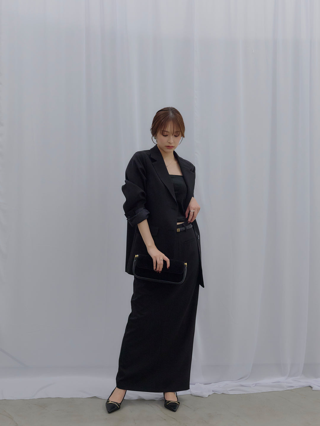 【SET】【Essential】Authentic jacket+【Essential】Authentic pencil skrt(2set)