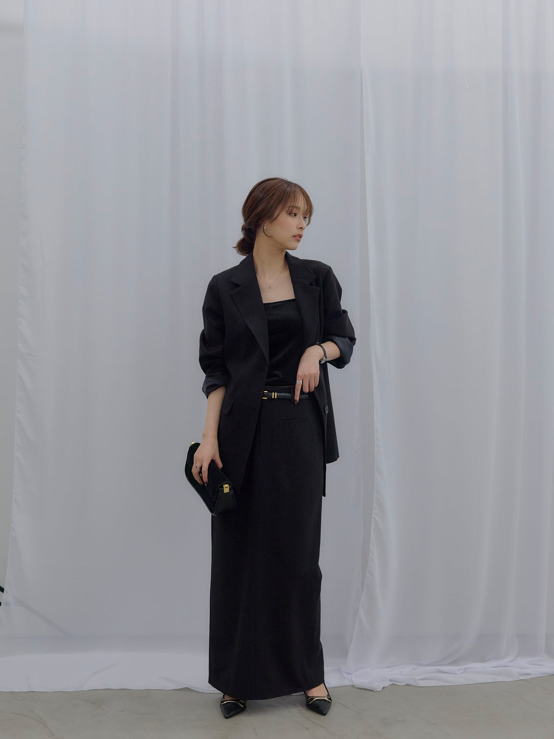 【SET】【Essential】Authentic jacket+【Essential】Authentic pencil skrt(2set)