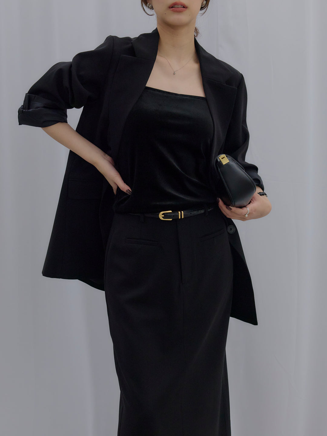 【SET】【Essential】Authentic jacket+【Essential】Authentic pencil skrt(2set)