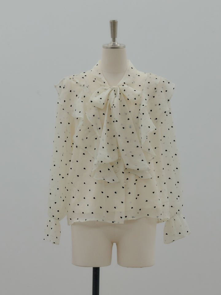 ボウタイフリルアソートブラウス