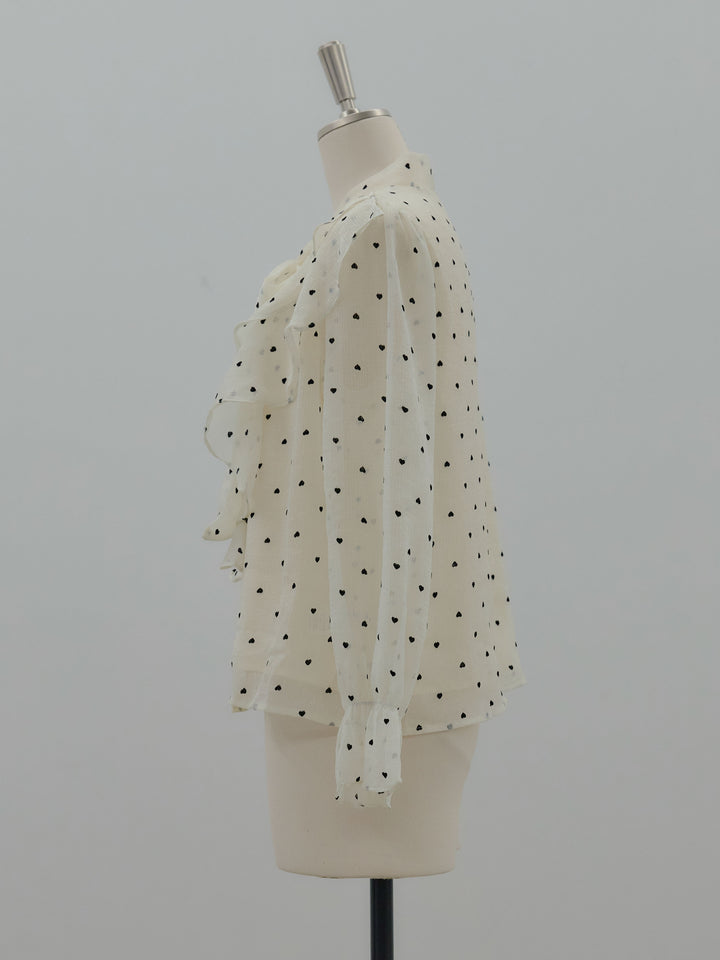 ボウタイフリルアソートブラウス