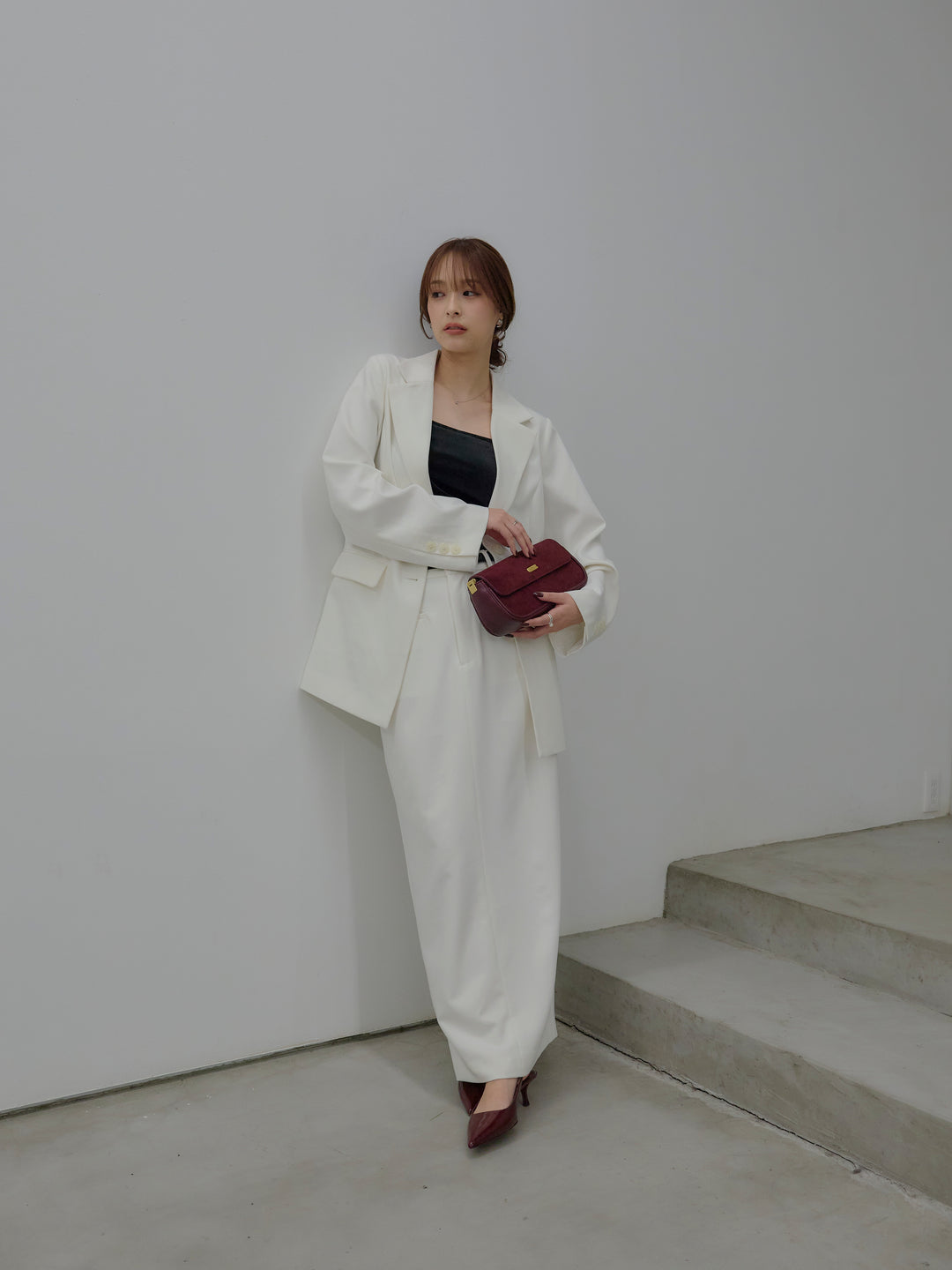 【SET】【Essential】Authentic jacket+【Essential】Authentic pencil skrt(2set)