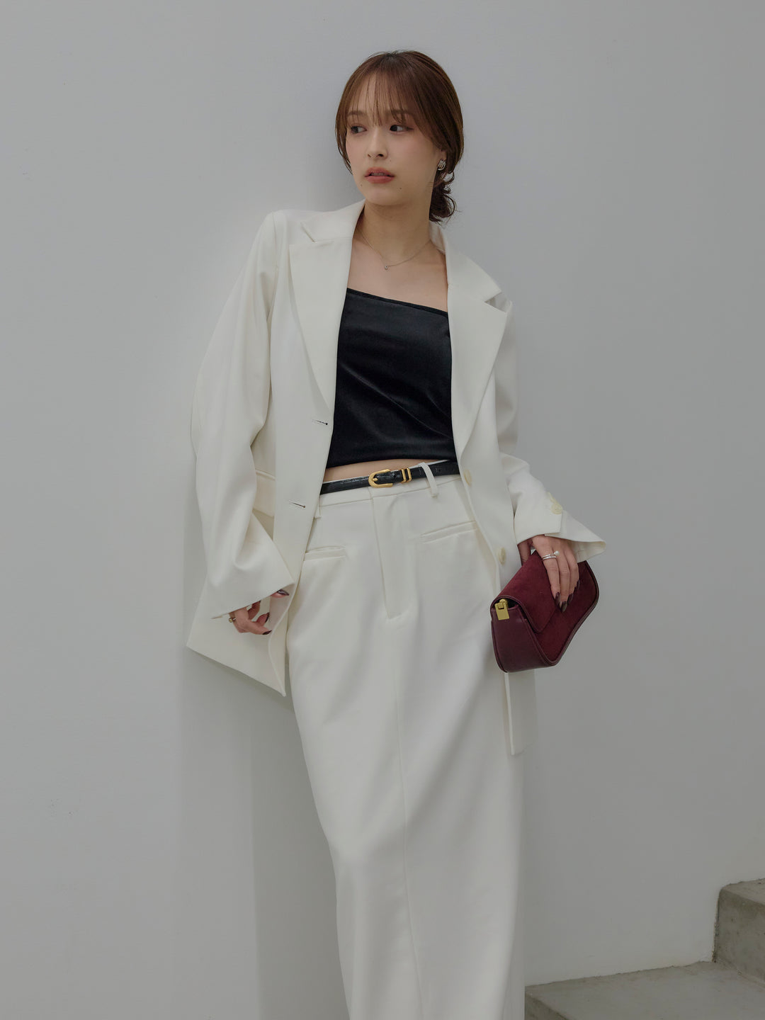 【SET】【Essential】Authentic jacket+【Essential】Authentic pencil skrt(2set)