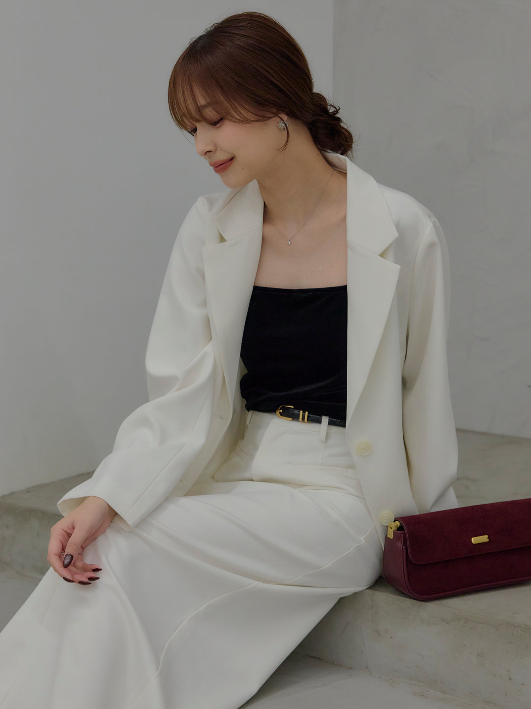 【SET】【Essential】Authentic jacket+【Essential】Authentic pencil skrt(2set)