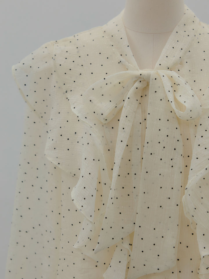 ボウタイフリルアソートブラウス