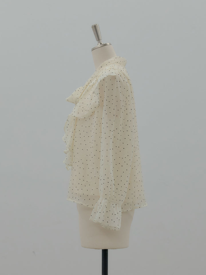 ボウタイフリルアソートブラウス