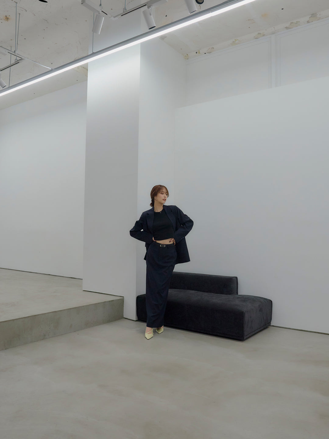 【SET】【Essential】Authentic jacket+【Essential】Authentic pencil skrt(2set)