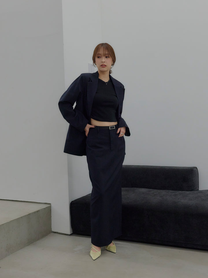 【SET】【Essential】Authentic jacket+【Essential】Authentic pencil skrt(2set)