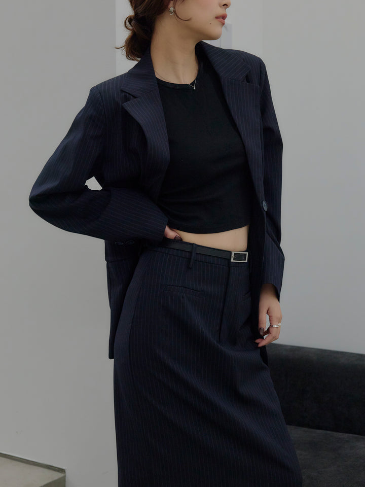 【SET】【Essential】Authentic jacket+【Essential】Authentic pencil skrt(2set)