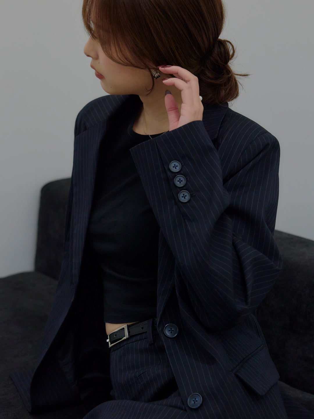 【SET】【Essential】Authentic jacket+【Essential】Authentic pencil skrt(2set)