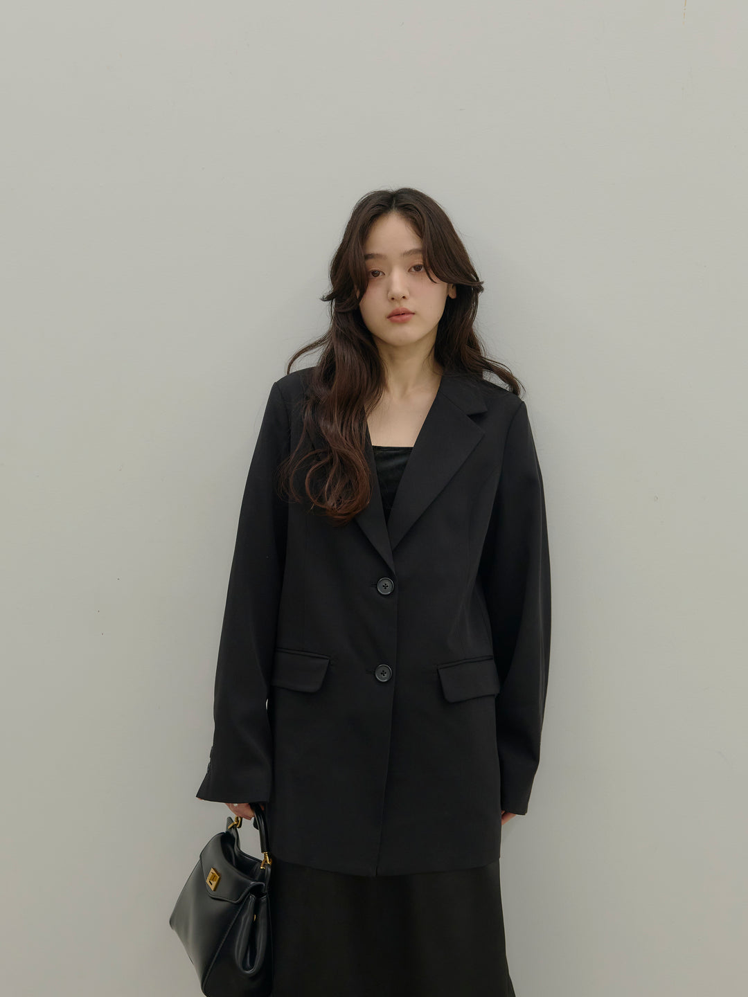 【SET】【Essential】Authentic jacket+裾レースサテンミディスカート(2set)