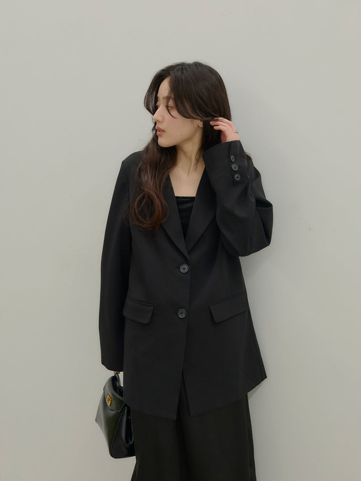 【SET】【Essential】Authentic jacket+裾レースサテンミディスカート(2set)