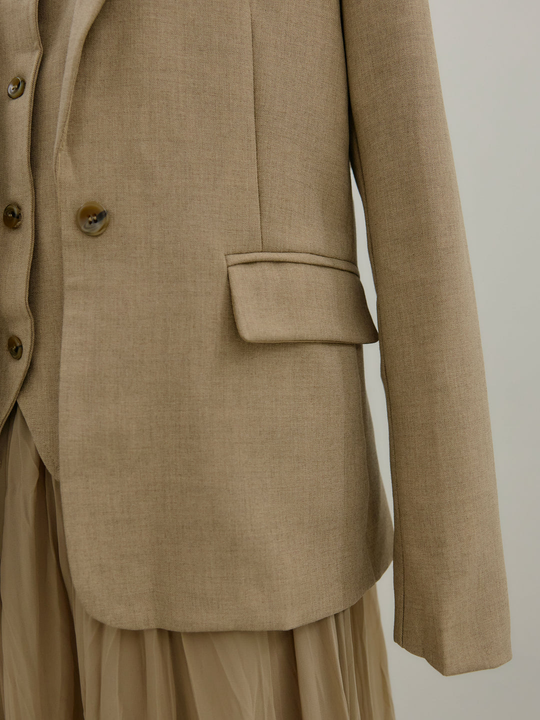 ジャケット&ベスト&プリーツスカート3 PIECES SET UP