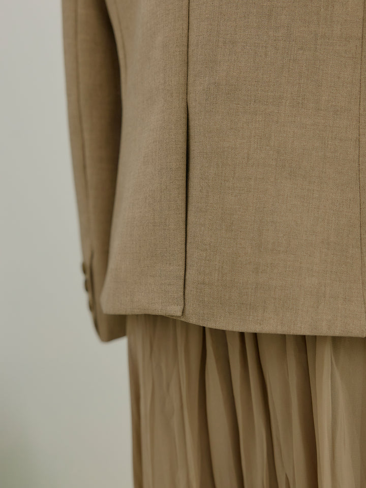 ジャケット&ベスト&プリーツスカート3 PIECES SET UP