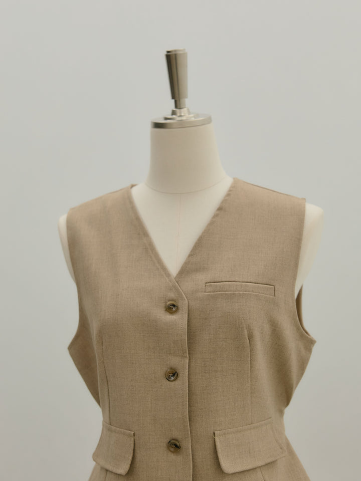 ジャケット&ベスト&プリーツスカート3 PIECES SET UP