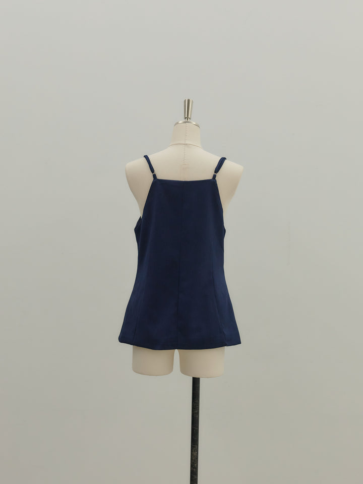 フロントボタンキャミビスチェ