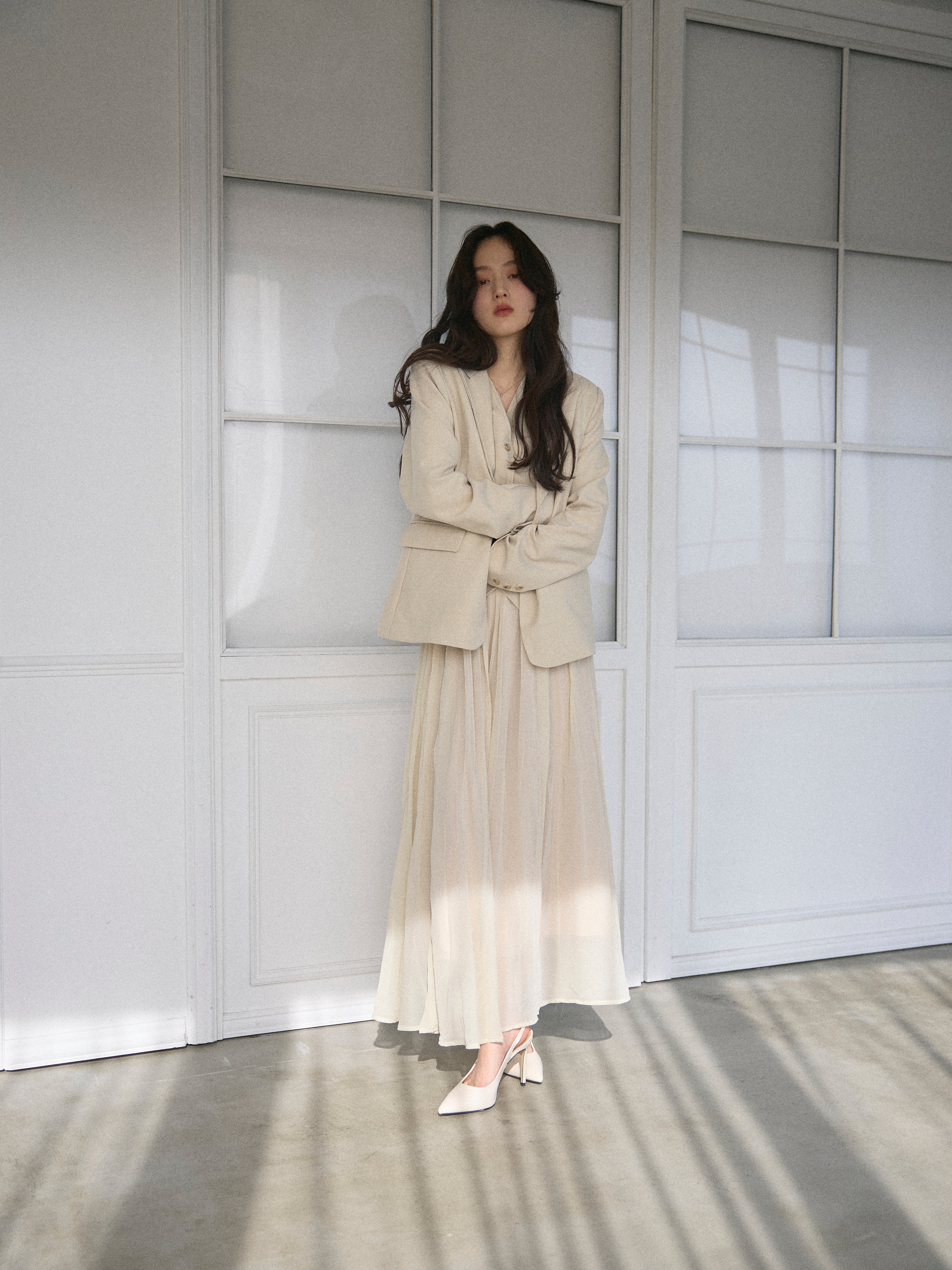 ジャケット&ベスト&プリーツスカート3 PIECES SET UP – nairo