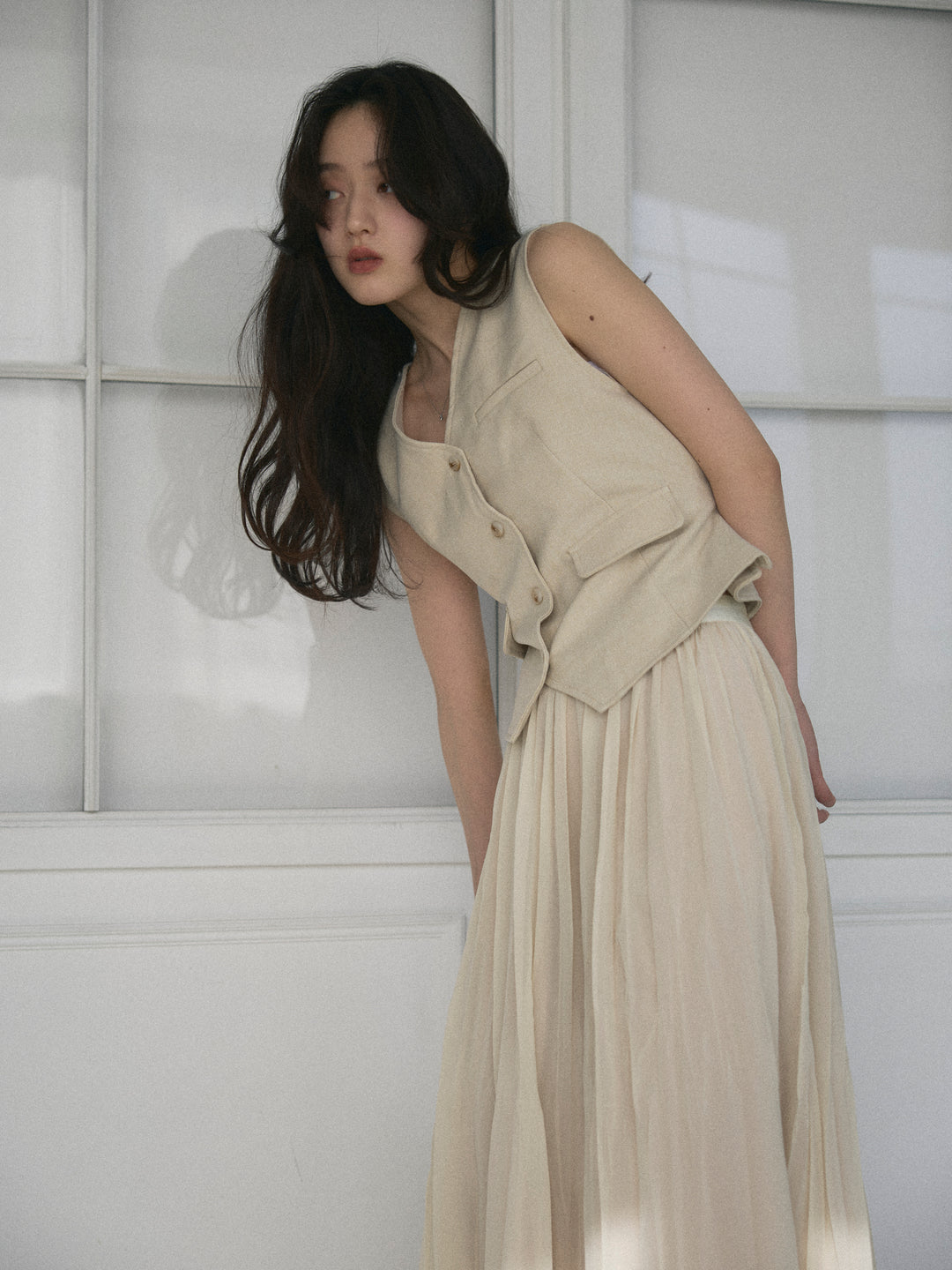 ジャケット&ベスト&プリーツスカート3 PIECES SET UP