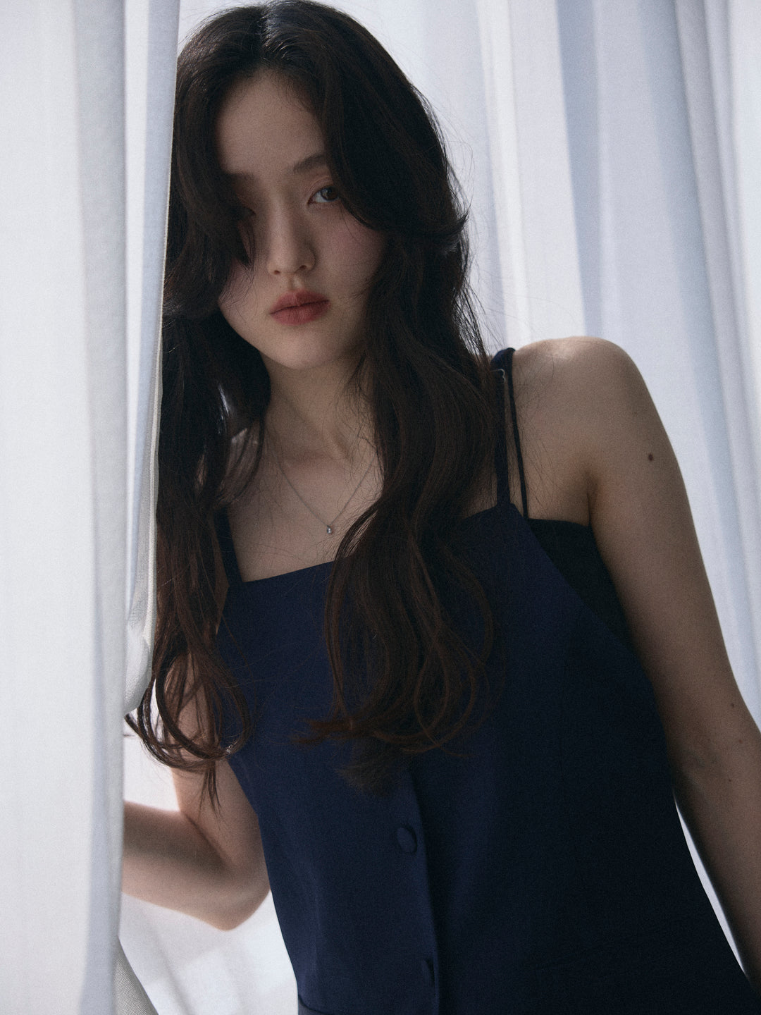 【SET】フロントボタンキャミビスチェ+ツイルミニスコート(2set)