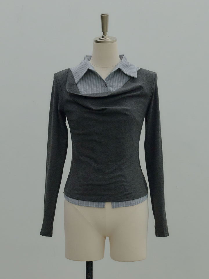 シャツドッキングドレープアソートトップス