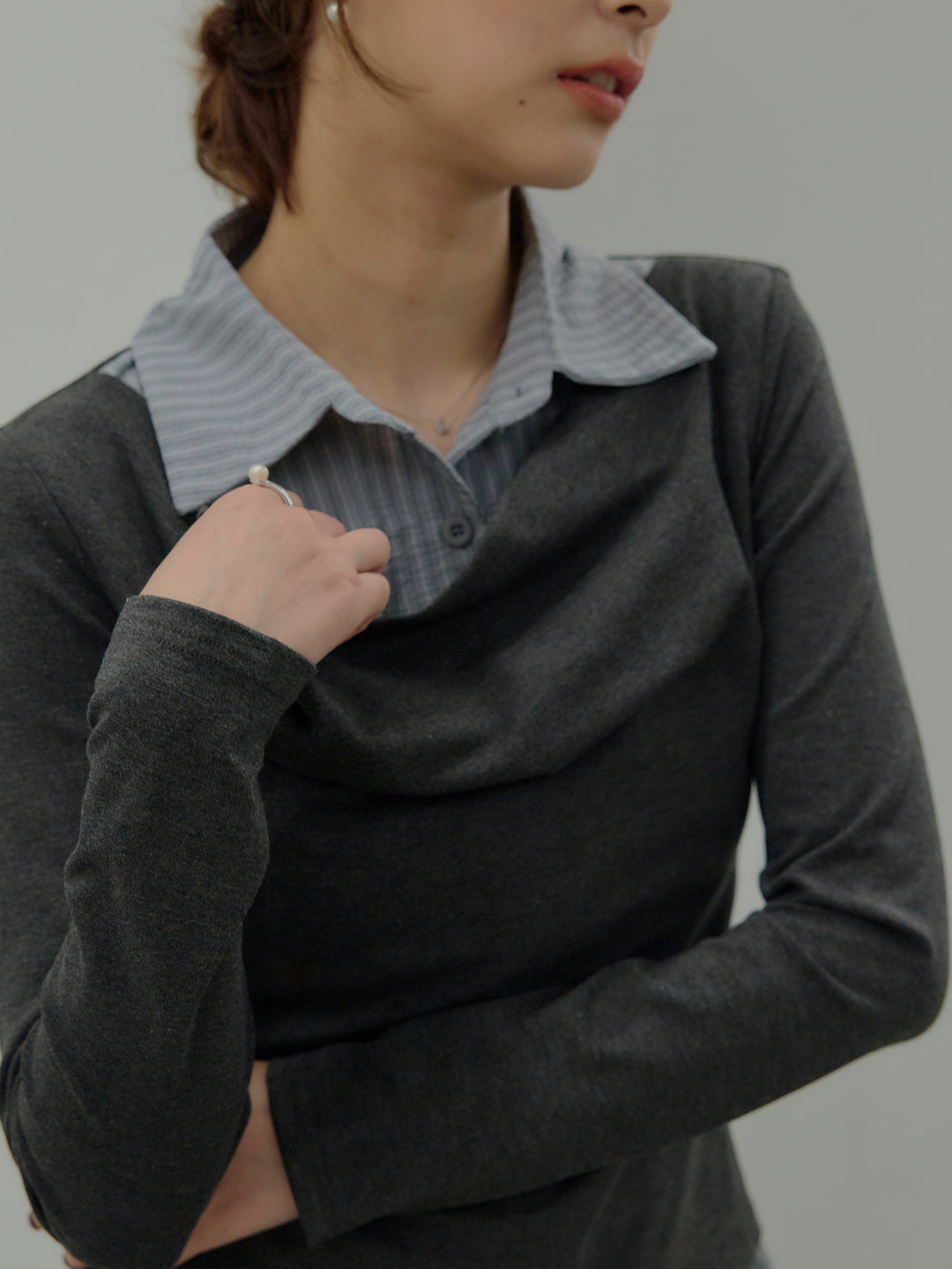 シャツドッキングドレープアソートトップス