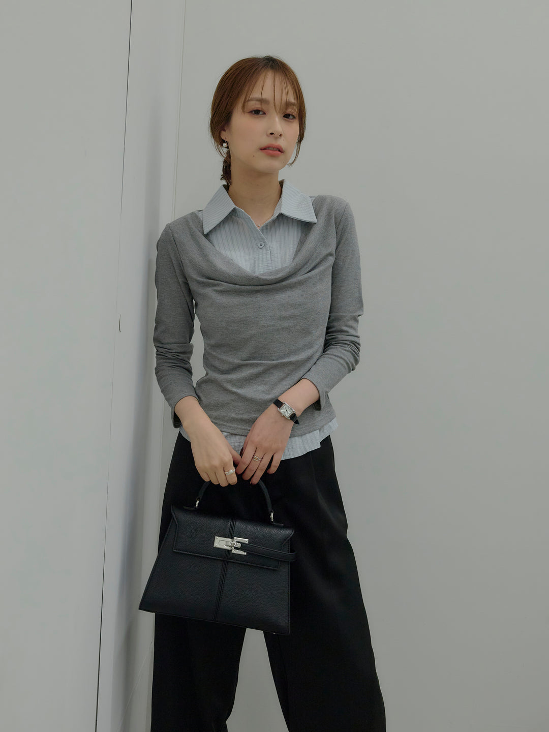 シャツドッキングドレープアソートトップス