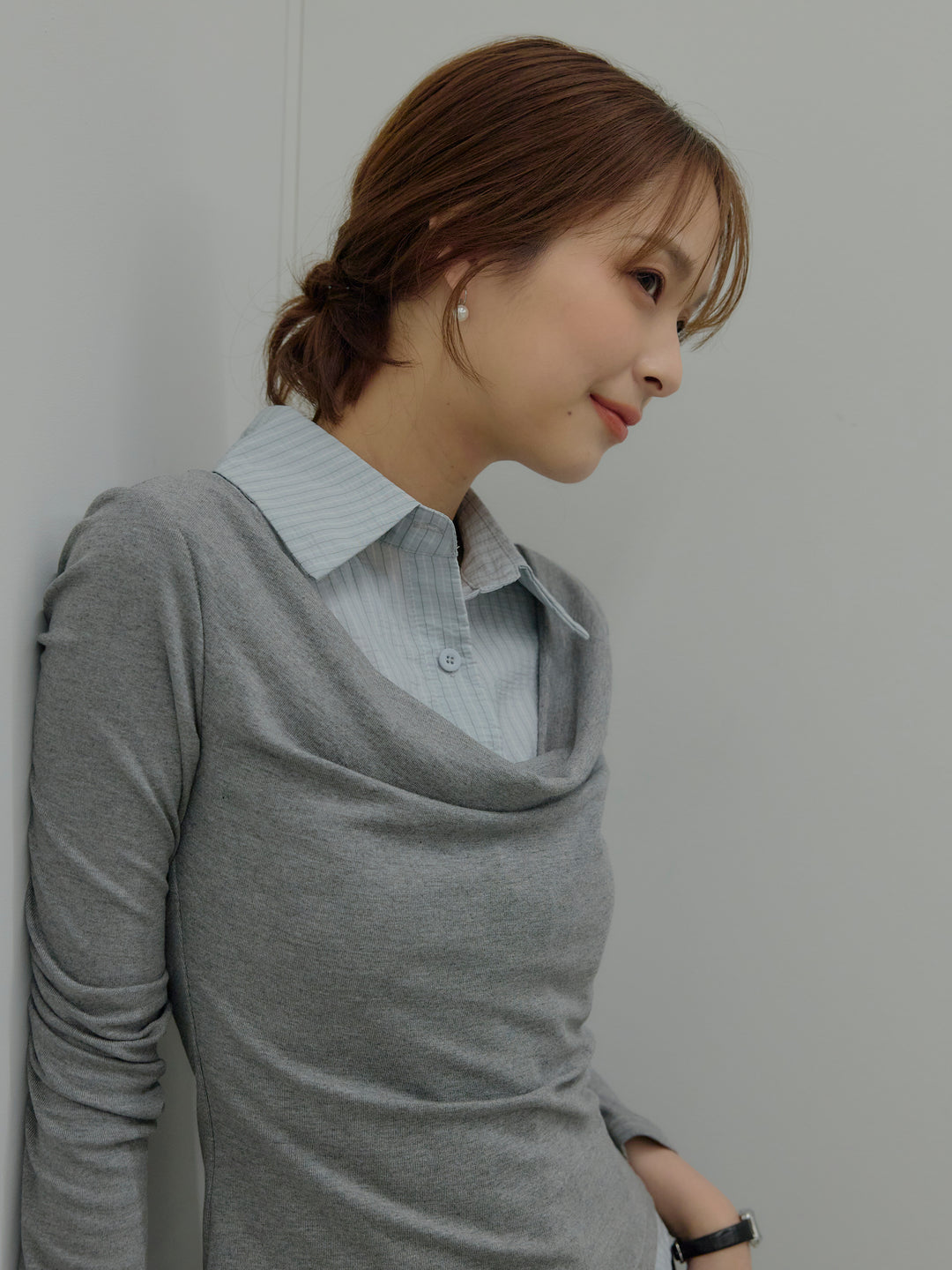 シャツドッキングドレープアソートトップス