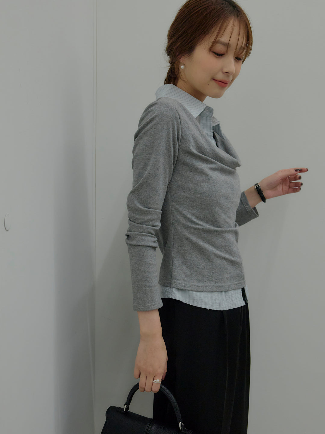 シャツドッキングドレープアソートトップス