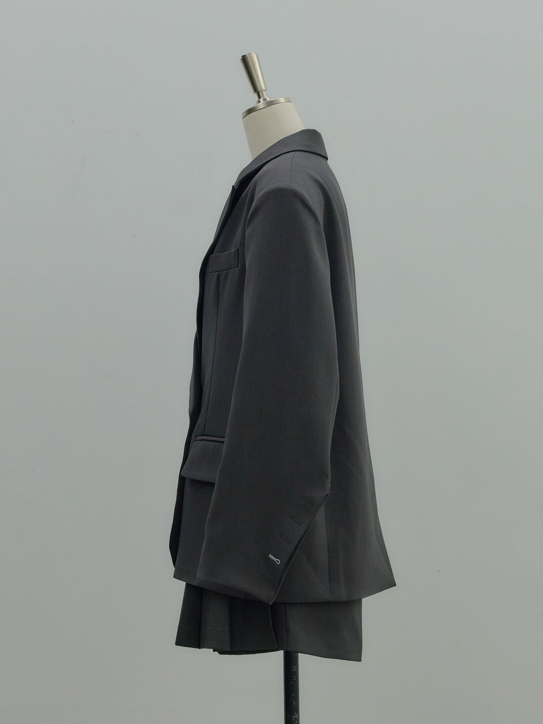 オーバーサイズループスリーブジャケット＆プリーツミニスコートSET UP