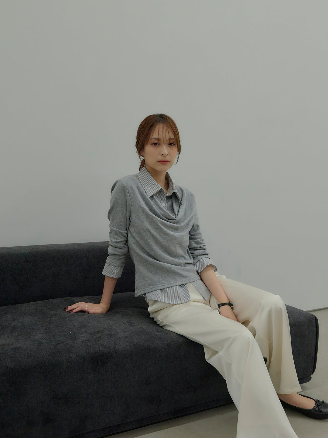 シャツドッキングドレープアソートトップス