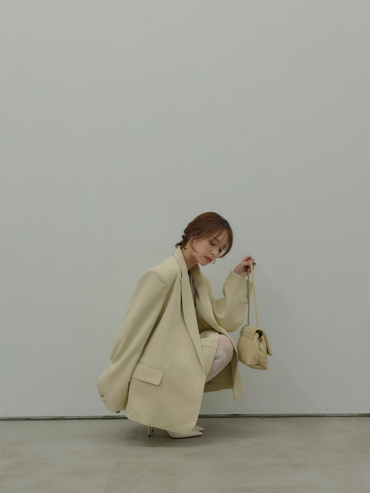 オーバーサイズループスリーブジャケット＆プリーツミニスコートSET UP