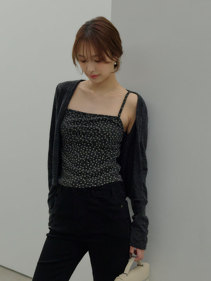 フラワーキャミソール&カーディガンSET