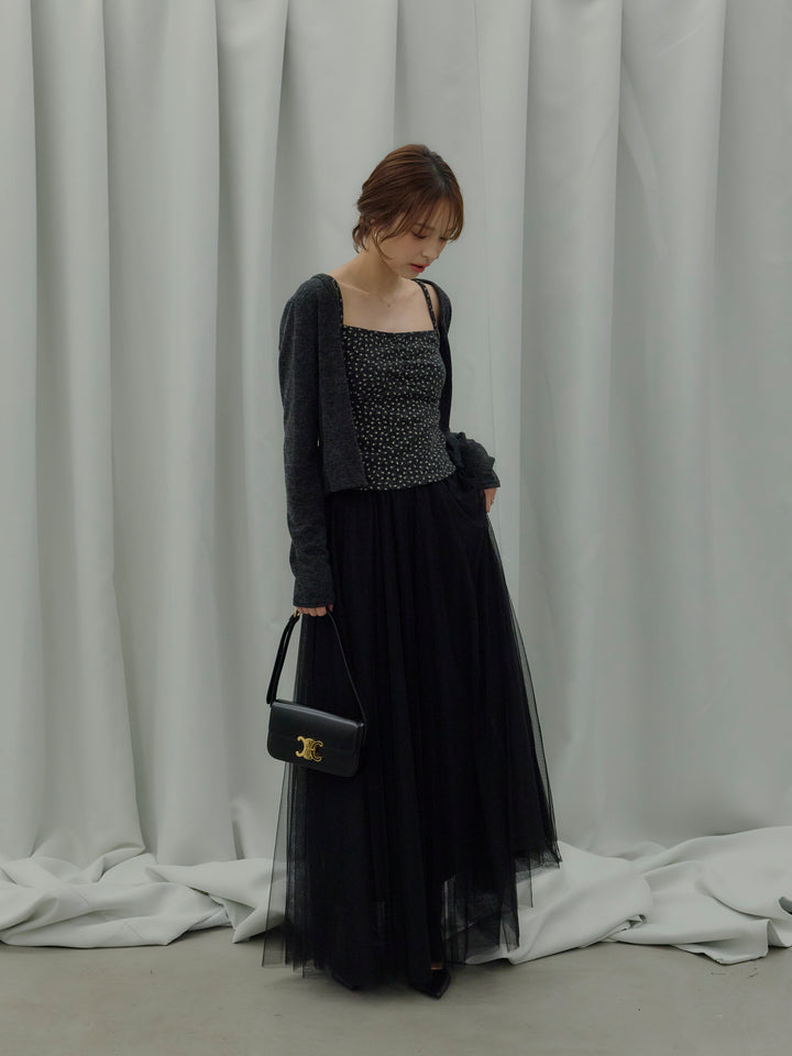 フラワーキャミソール&カーディガンSET