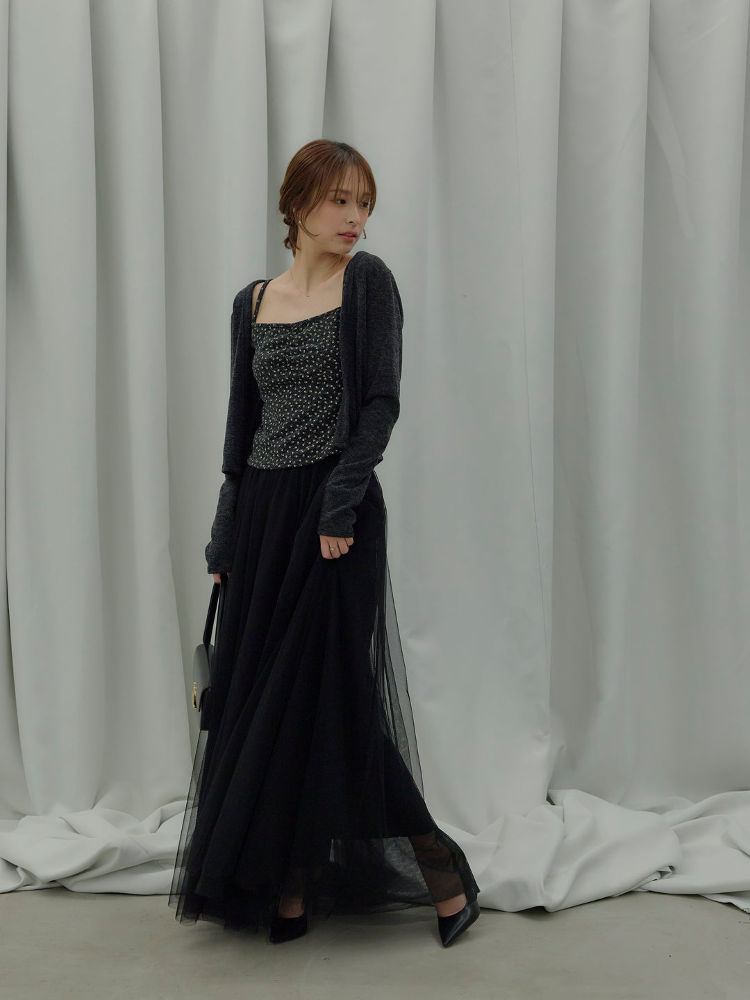 フラワーキャミソール&カーディガンSET