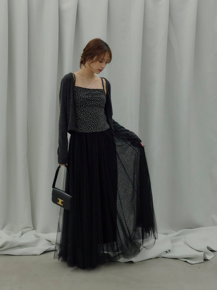 フラワーキャミソール&カーディガンSET