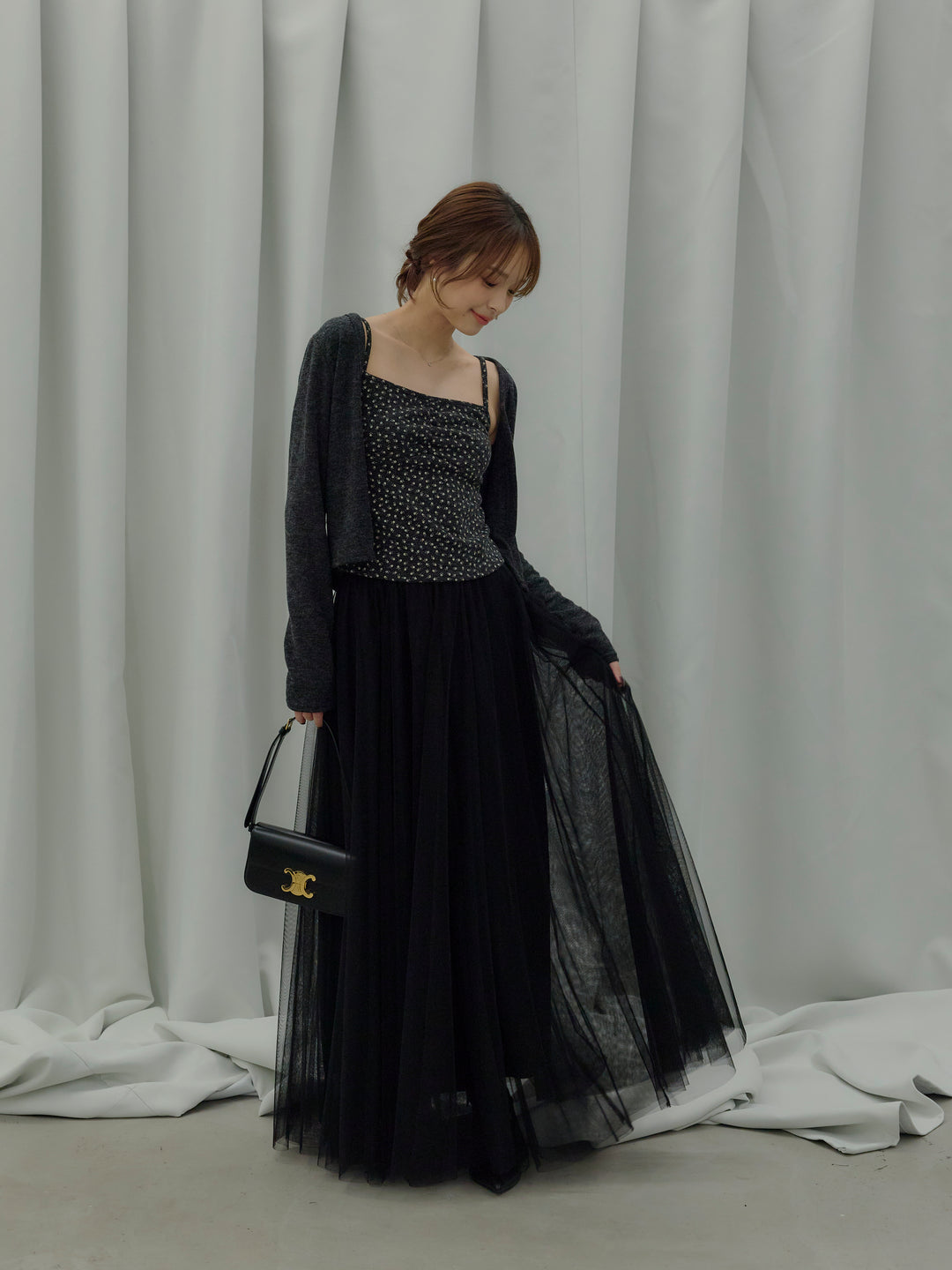 フラワーキャミソール&カーディガンSET