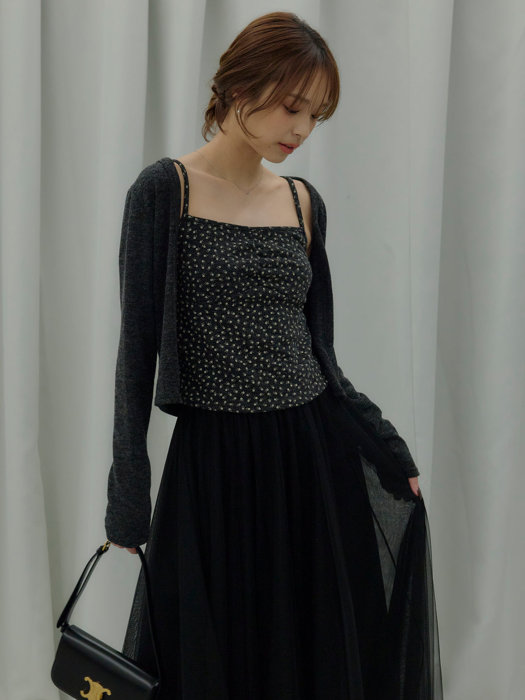 フラワーキャミソール&カーディガンSET