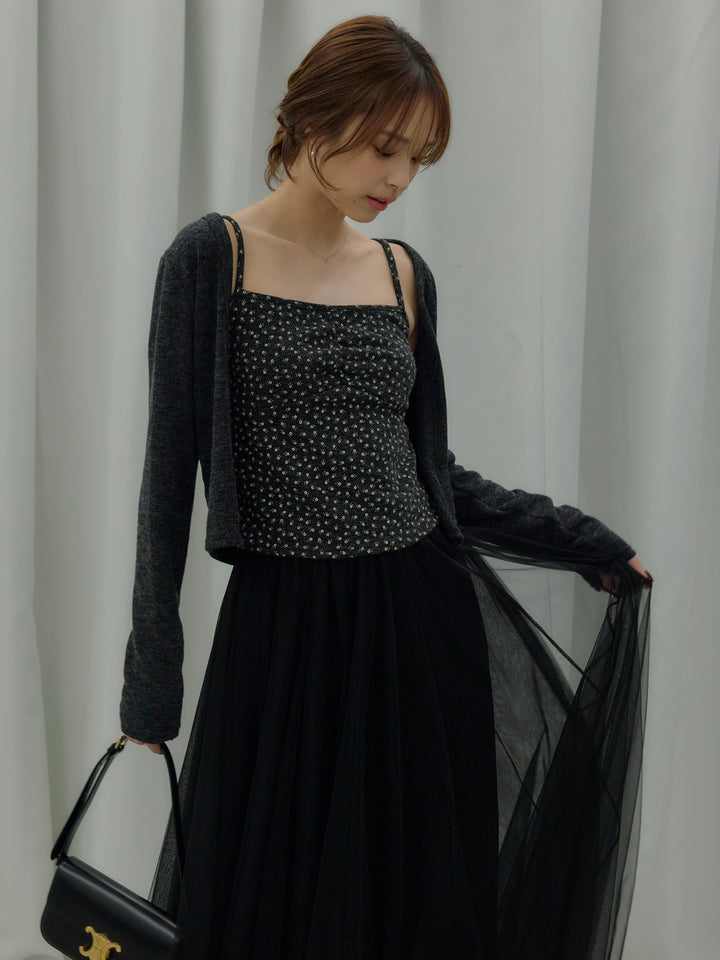 フラワーキャミソール&カーディガンSET