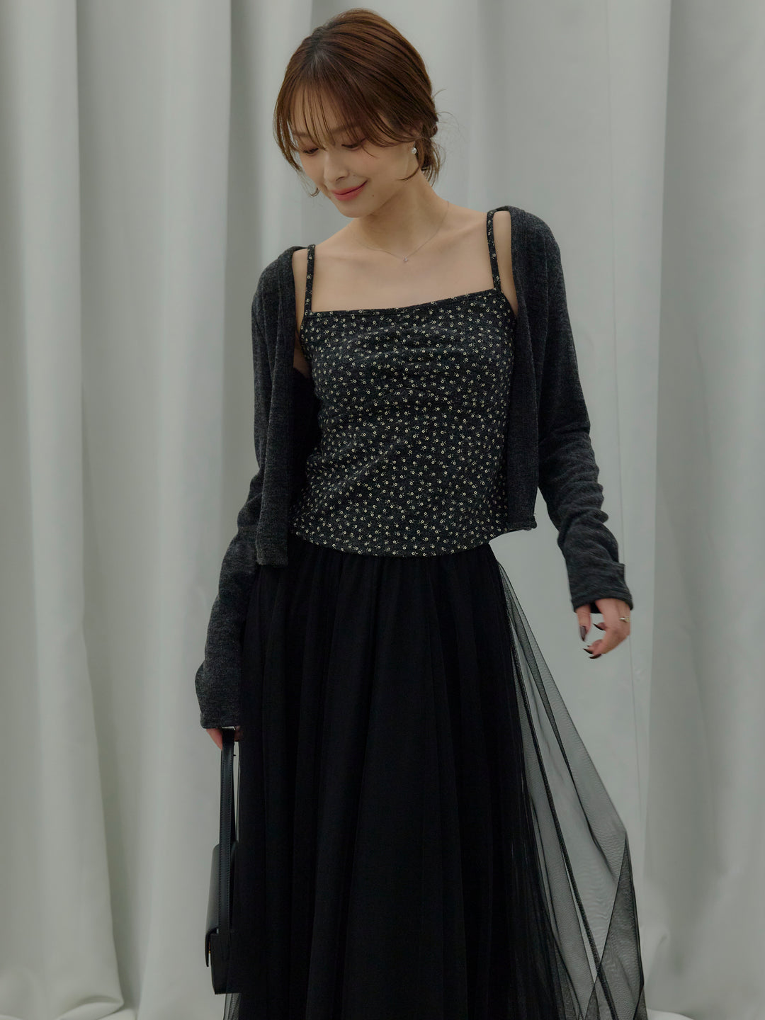 フラワーキャミソール&カーディガンSET