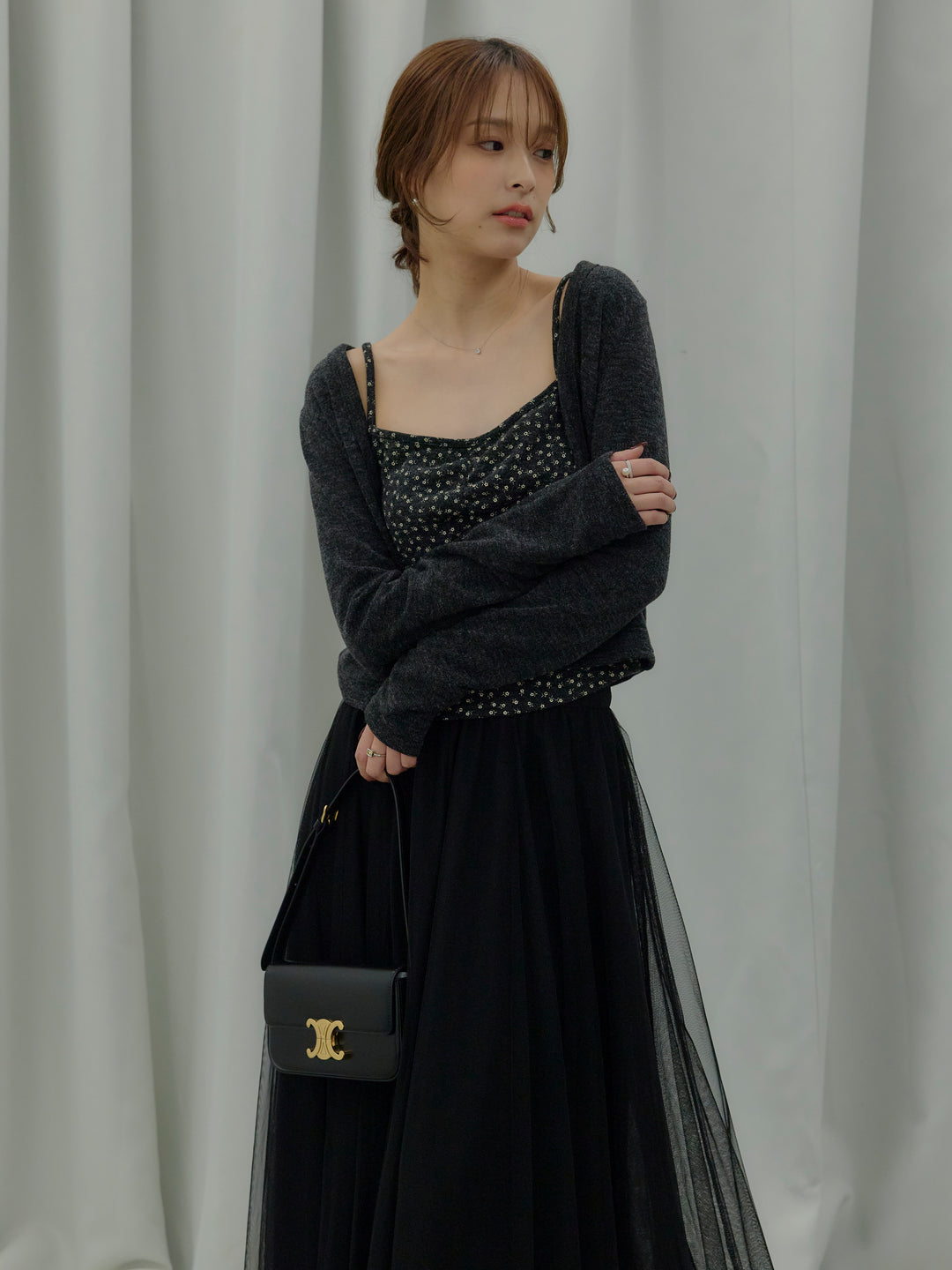 フラワーキャミソール&カーディガンSET