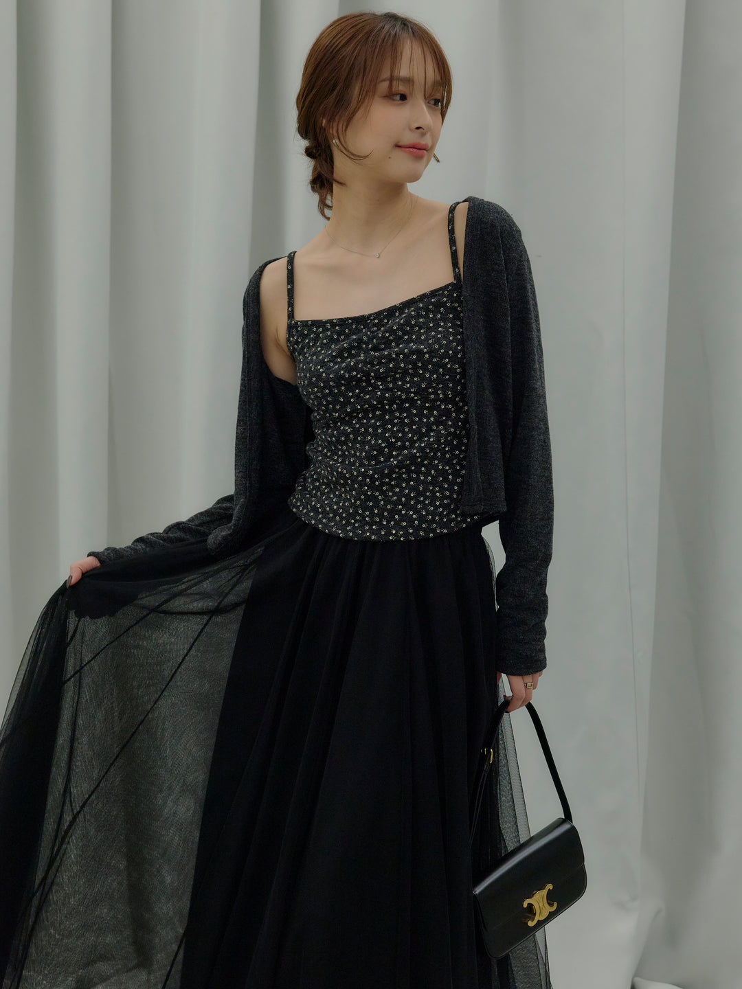 フラワーキャミソール&カーディガンSET