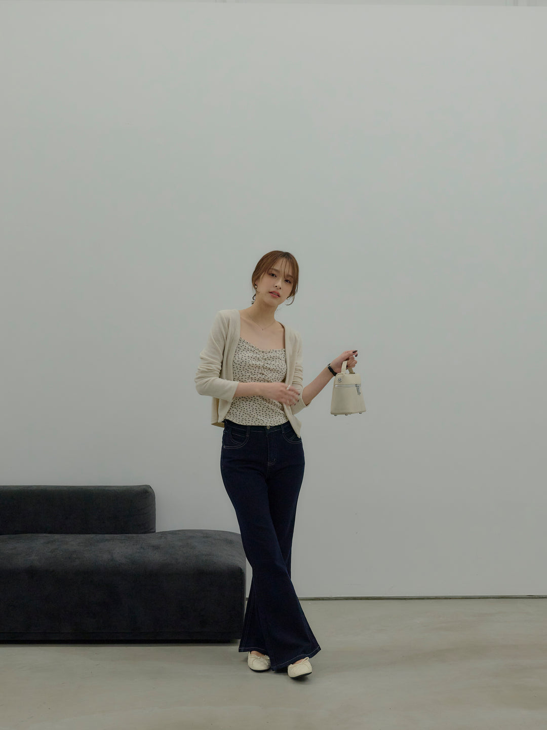 フラワーキャミソール&カーディガンSET