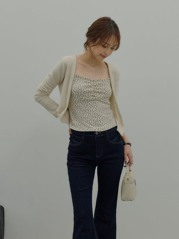 フラワーキャミソール&カーディガンSET