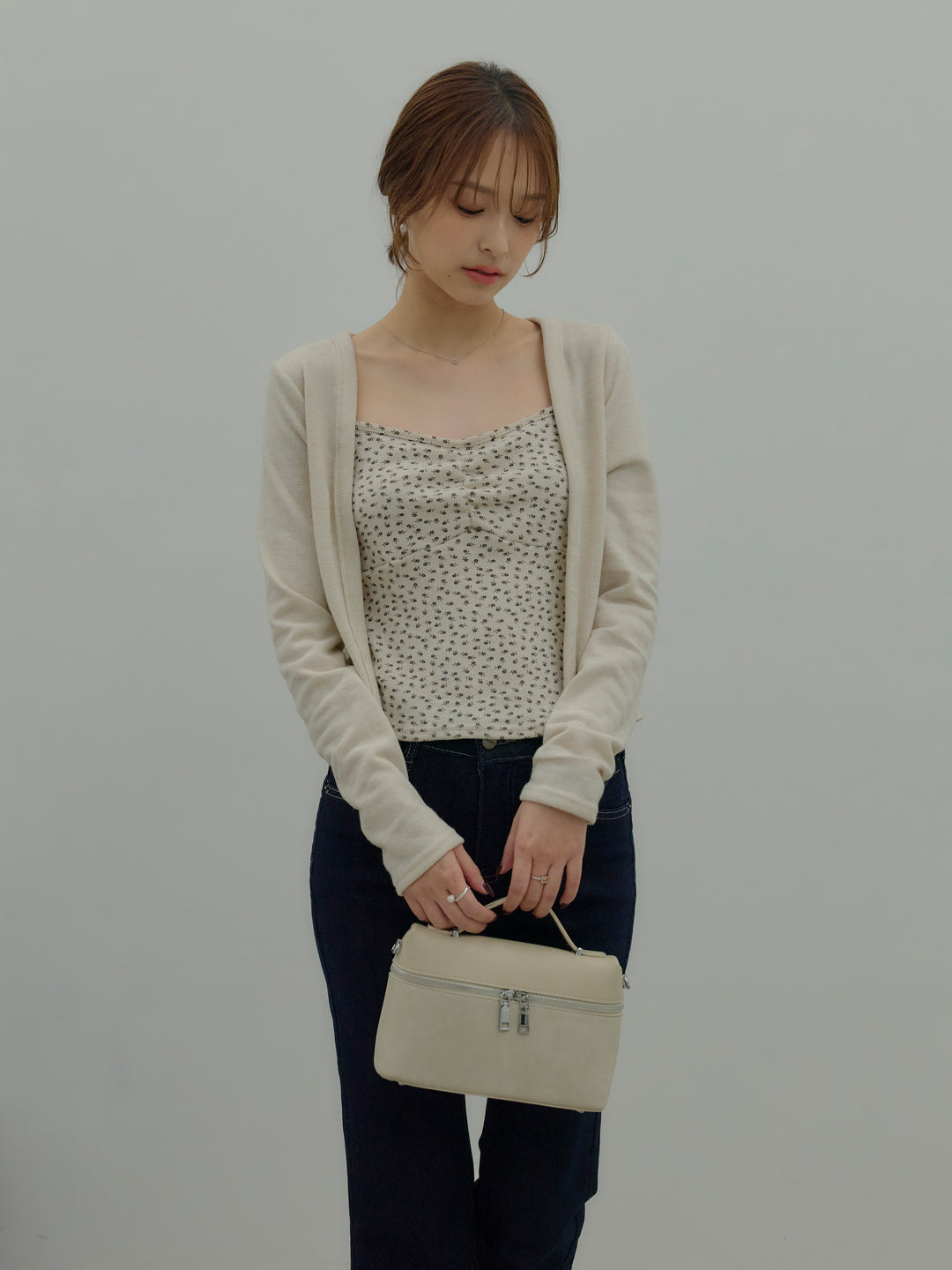 フラワーキャミソール&カーディガンSET